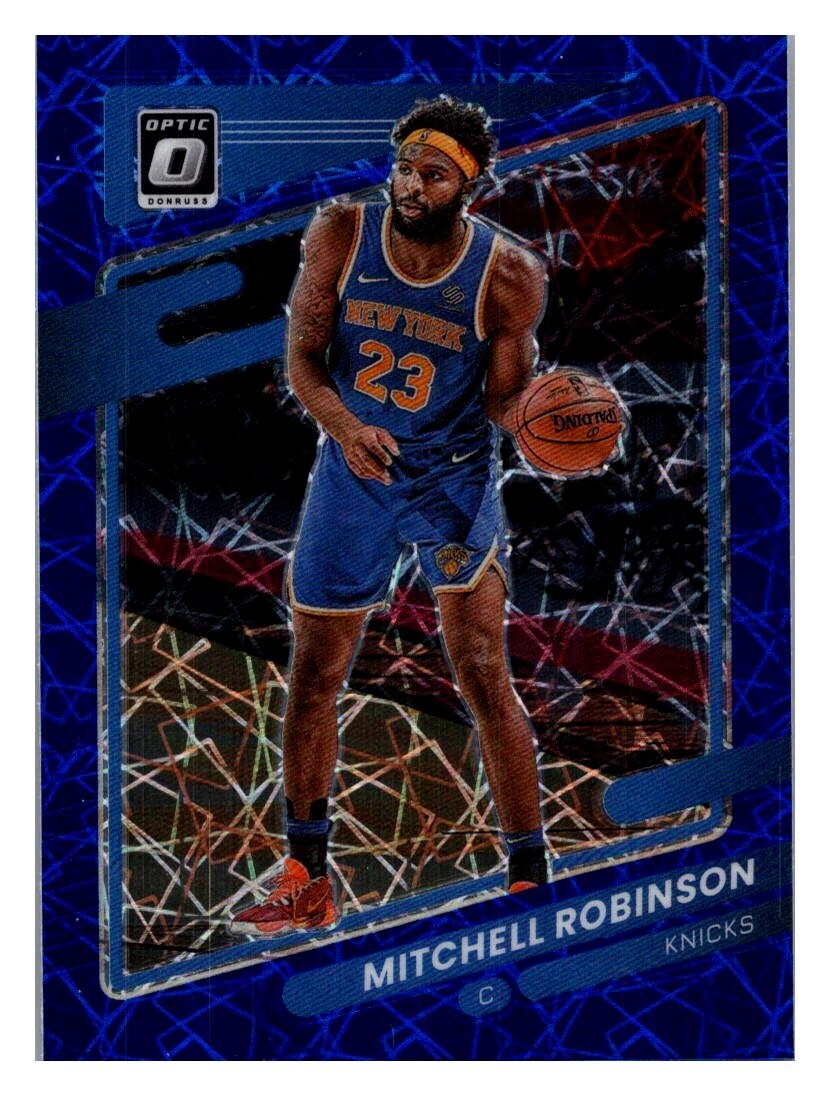 2021-22 Panini Donruss Optic Blue Velocity Prizm Parallel #64 Mitchell Robinson