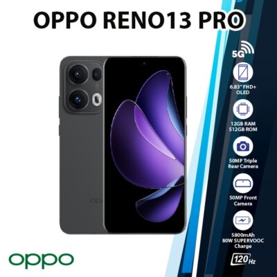 OPPO Reno13 Pro 5G Android Cell Phone (Grey/12GB+512GB/Unlocked