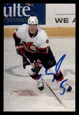Christoph Schubert Autographed 4x6 Color Photo Ottawa Senators #5 White E