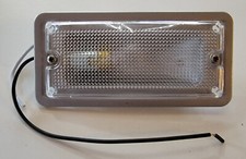 12v Rv Incandescent Cab Light Silver W Clear Lens Truck Motorhome 12v Rv Incandescent Cab Light Silver W Clear Lens Truck Motorhome