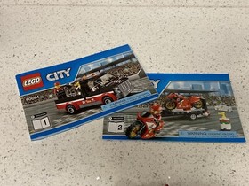 LEGO City 60084 Racing Bike Transport complete without stickers