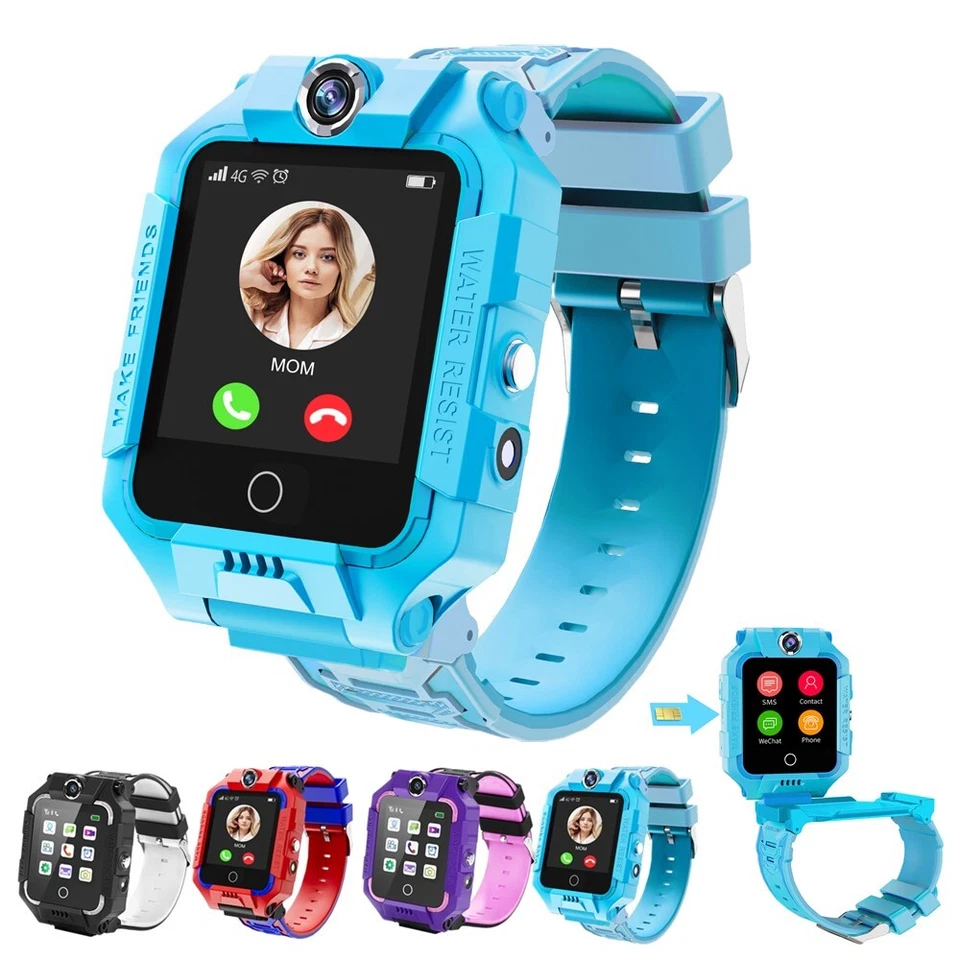 Kids 4G Smart Watchs Video Call SOS GPS LBS Anti-lost Camera 360° Rotating Gifts - Image 2 of 4