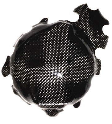 TRIUMPH DAYTONA 600  2004 2005 CARBON LIMADECKEL COVER CARBONE CARBONO