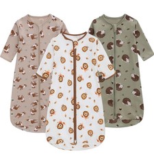 Miracle Baby Sleep Sack with Long Sleeve, 100 Breathable Cotton Wearable Bla...