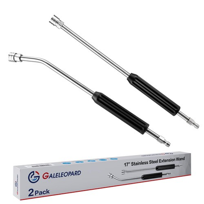 #ad GALELEOPARD Pressure Washer Extension Wand Short 17 inches Black $24.64