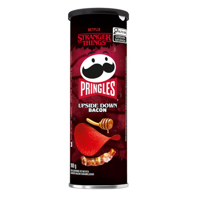 Pringles Stranger Things Limitierte Edition Upside Down Bacon Snack 100g - Candy