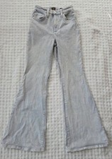Lee Vintage High Rise Flare Jeans Size 26 Light Blue Wash Stretch