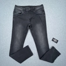 The Perfect Jean NYC Skinny Fit Jeans Mens 31 x 32 (31 x 31) Gray Stretch Denim