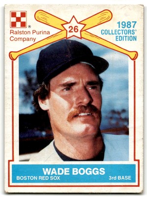 1987 Ralston Purina #3 Wade Boggs Boston Red Sox