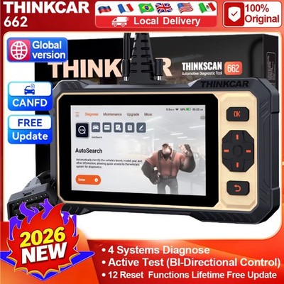 THINKSCAN 662 CAN FD OBD2 Scanner Tool ECM/Transmission/ABS/SRS Diagnostic Tool