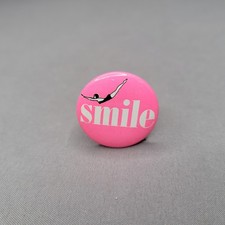 Pink Smile Diver Pinback Button Badge Small Round Lapel Pin Retro Swimming Swim