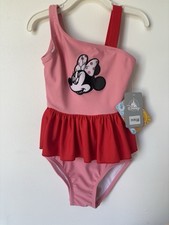 Disney Collection 2 Piece Bathing Suit featuring Minnie Mouse Size 4