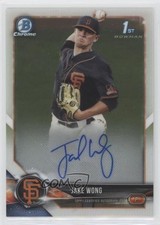 2018 Bowman Draft Chrome Draft Pick Auto Jake Wong #CDA-JW Auto 9bg