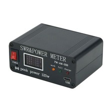 Rechargeable Type C interface 1.8MHz-50MHz 0.5W-120W SWR Power Meter FM-AM-SSB