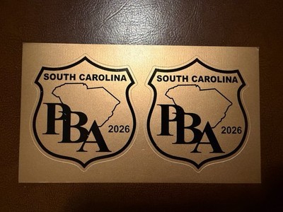 (2) PBA Vehicle Decals 3” X 3