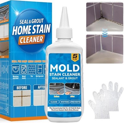 Mould Stain Remover Gel 150 ml, Effektiver Mould & Mildew Reiniger für Bad, K...