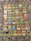 Lot of 37 Pokemon WOTC Cards HP Base Set Jungle 1999 Vintage No Duplicates