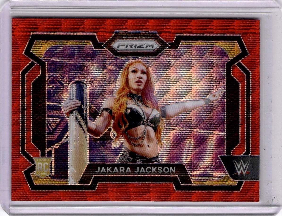 2024 Panini Prizm WWE Red Wave #12 Jakara Jackson