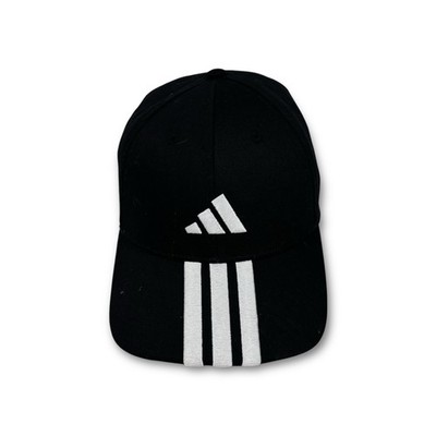 Adidas Y2K Baseball Cap schwarz weiß Logo bestickt verstellbar