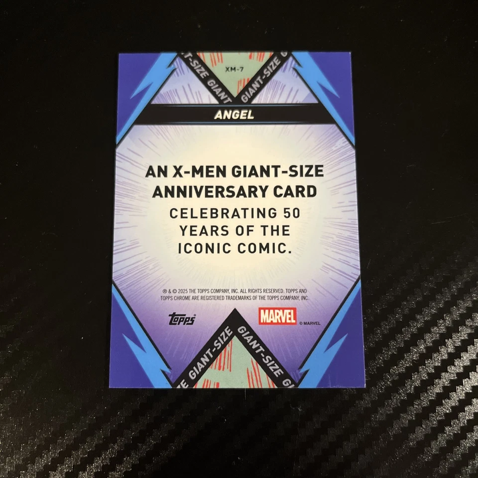 Angel 2025 Topps Chrome Marvel 50 X-Men Giant Anniversary Refractor #XM-7 - Image 2 of 2