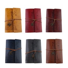 Vintage PU Leather Cover Loose Leaf Blank Notebook Diary Notebook