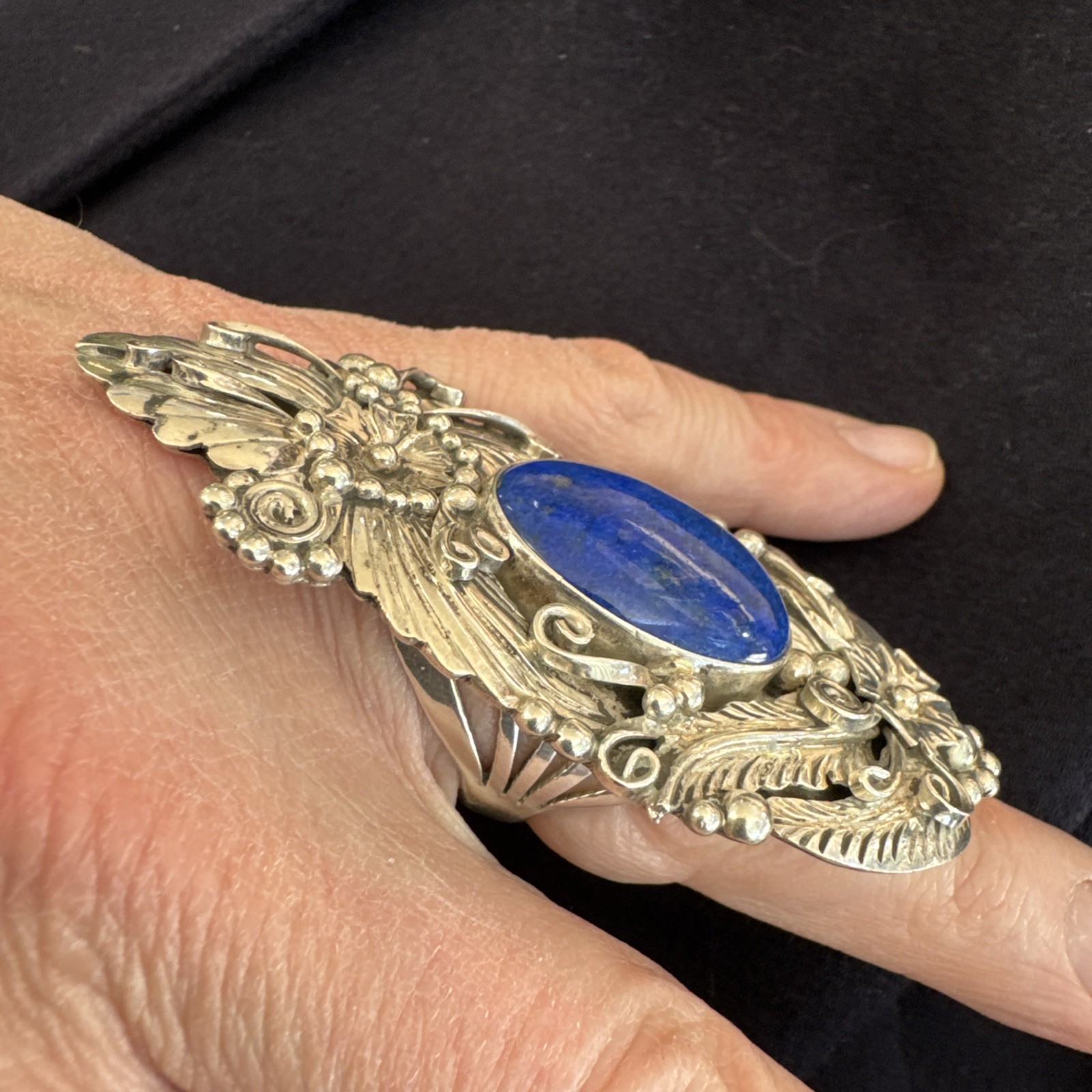 Huge! Statement Piece E KEE Native American Sterl… - image 11