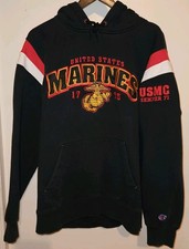 USMC SEMPER FI MARINES Champion Hoodie Sweatshirt Men's Size Large