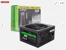 Image of JUSTOP 500W 12V 120mm Professional Power Supply ATX-500CB PC Build Computer PSU