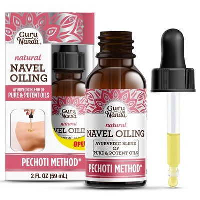 GuruNanda Navel Oiling   Ayurvedic Belly Button Oil with Castor, Neem &... 