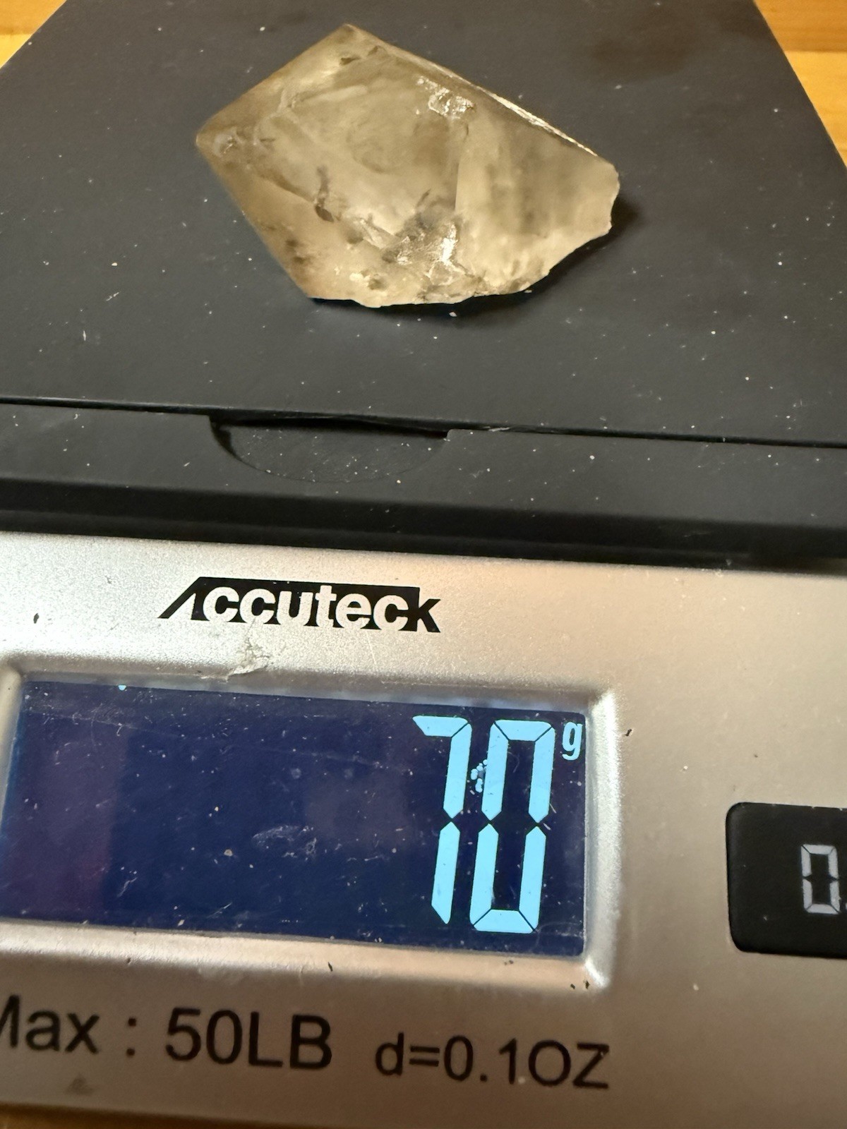 SHARP 70g Gem SCEPTER  HALLELUJAH JUNCTION SMOKY CRYSTAL California Nevada