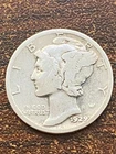 1929 p mercury silver dime a very fine coin. plus a surprise