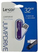 Lexar JumpDrive TwistTurn USB Flash Drive 32GB Hi-Speed USB Purple