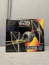 Kenner 1995 Star Wars Power Of The Force POTF Tie Fighter Ejecting Solar Panels