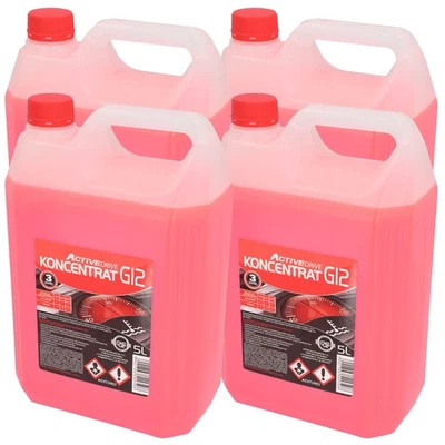 4x G12 Kühlerfrostschutz -80°C 5L Rot Kühlflüssigkeit Konzentrat Antifreeze PKW - Bild 1 von 4