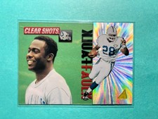 1995 Pinnacle Clear Shots Marshall Faulk Acetate Refractor NO 7 OF 10!