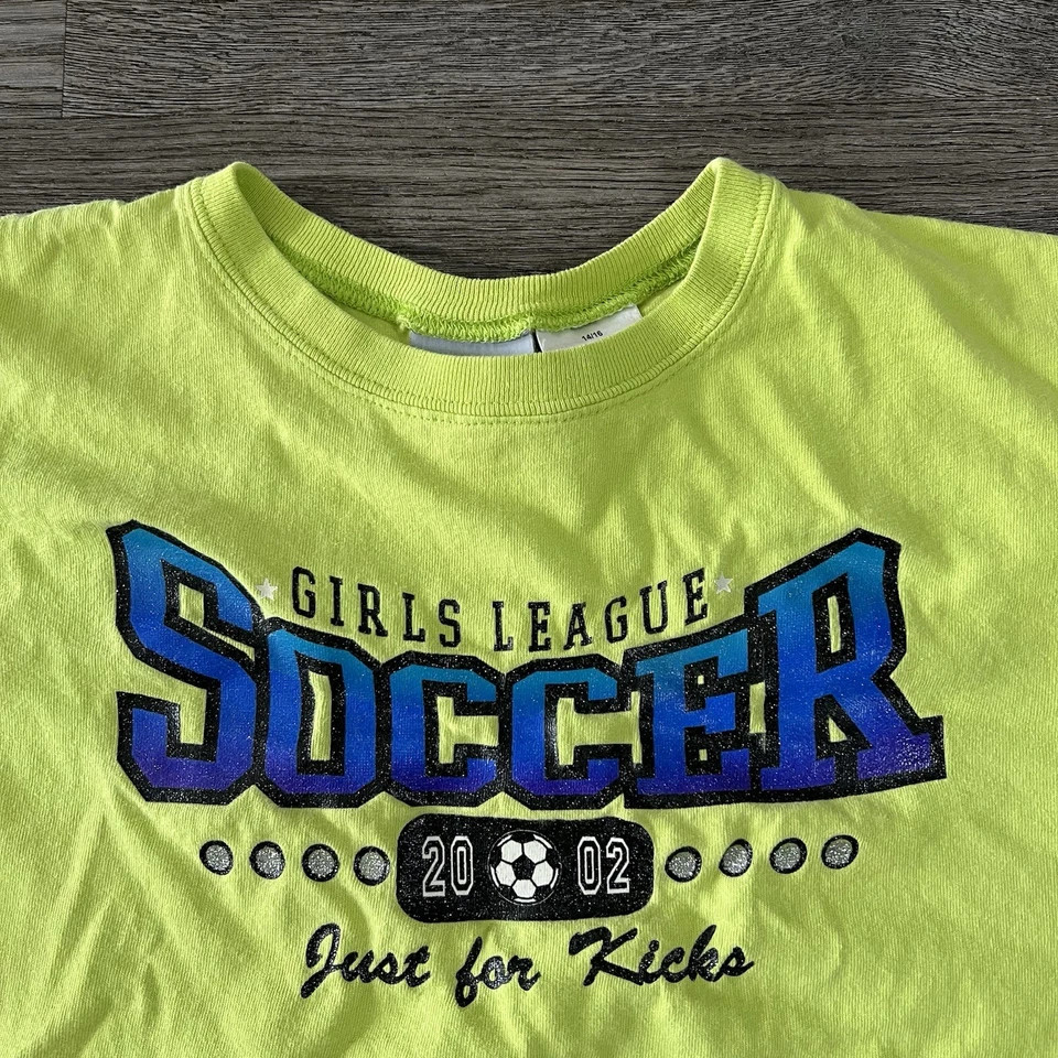 Camiseta de fútbol vintage Y2K niñas para mujer extra grande divertida femenina deportes brillo Foto 2 de 4