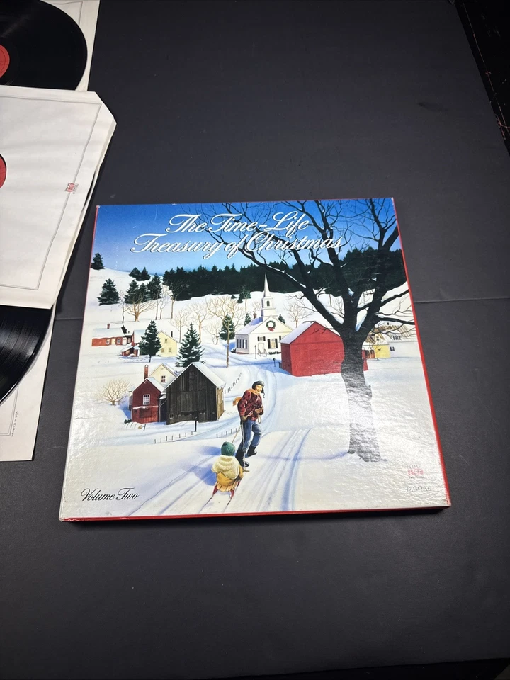 The Time-Life Treasury of Christmas 1986 Vinyl LP Box Set - Volume Two Excellent Foto 2 de 4
