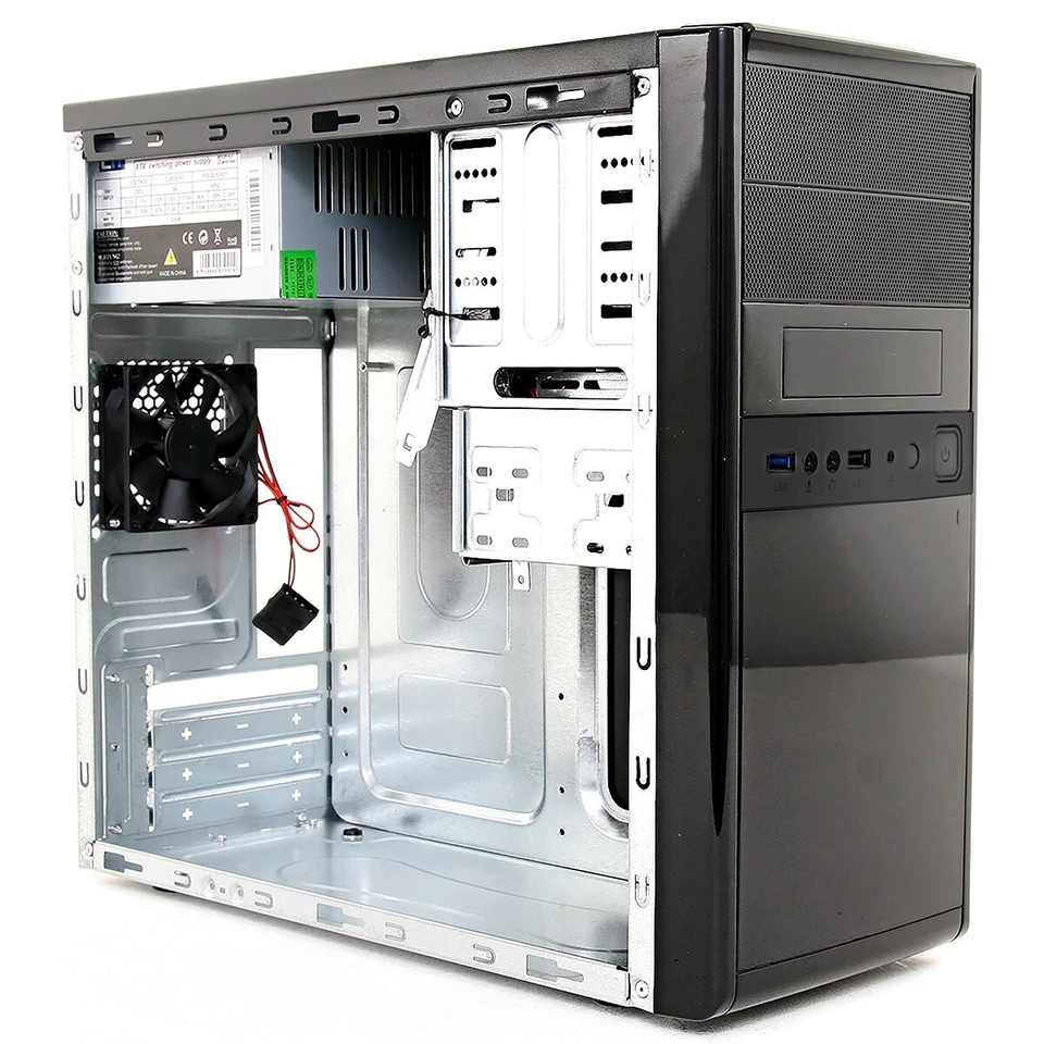 Best Value Computer PC Case Micro ATX With 500W Power Supply For Home & Office - Image 4 of 4