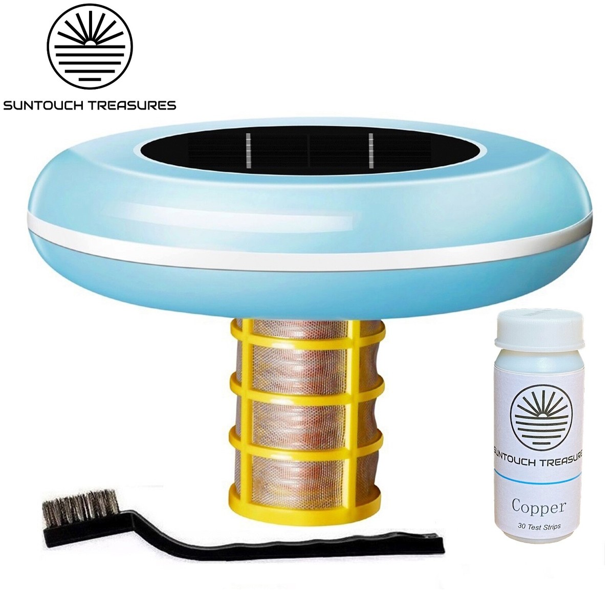 Solar Pool Maid Mineralsystem – Solarbetriebenes Schwimmgerät Für Poolpflege | Für Süß- & Salzwasserpools Bis 45.000 Gallonen