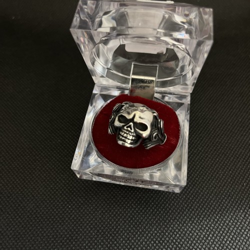 Bague Vintage Tête De Mort – Fantaisie – Taille 54 – Occasion
