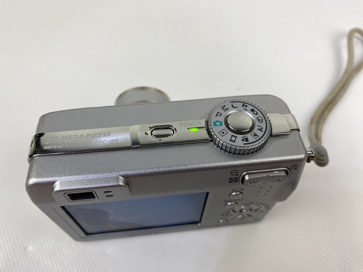 SONY CYBER SHOT DSC-W5 CAMERA - 5.1 MP - 3x OPTICAL ZOOM ~ PARTS
