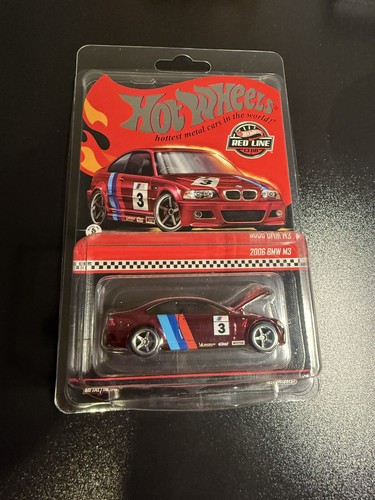2025 Hot Wheels RLC Redline Club Exclusive RED 2006 BMW M3 IN HAND ...