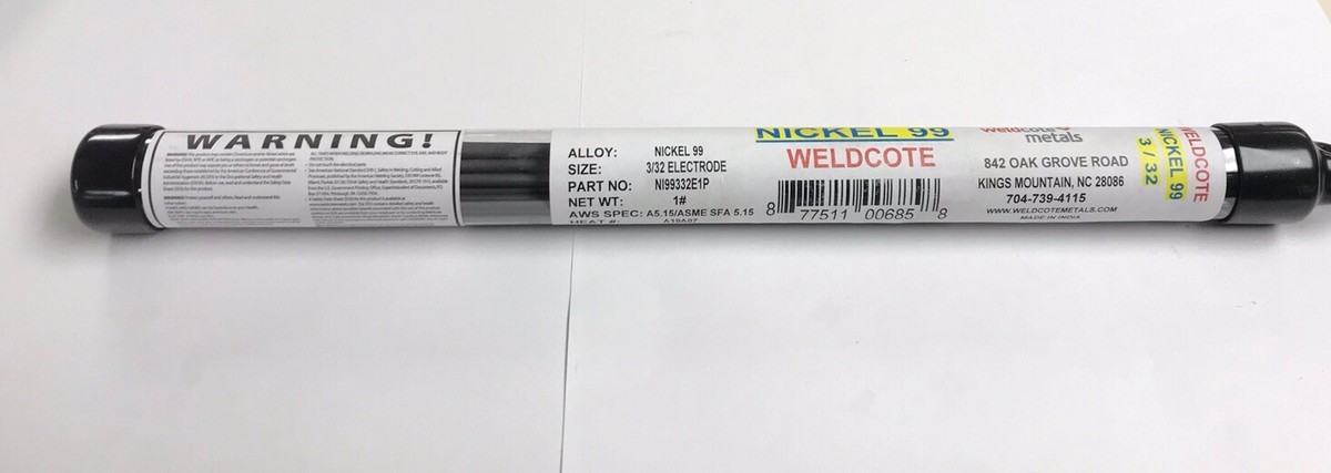 ENiFe-C1 Cast Iron Welding Electrodes – 3.2mm X 10 Rods, Nickel Iron, Arc Welding 3 thumbnail image