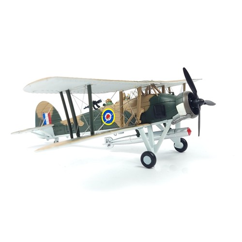 Maquette Avion Fairey Swordfish British Navy WWII - Échelle 1/72 - Alliage - Ornement - Neuf