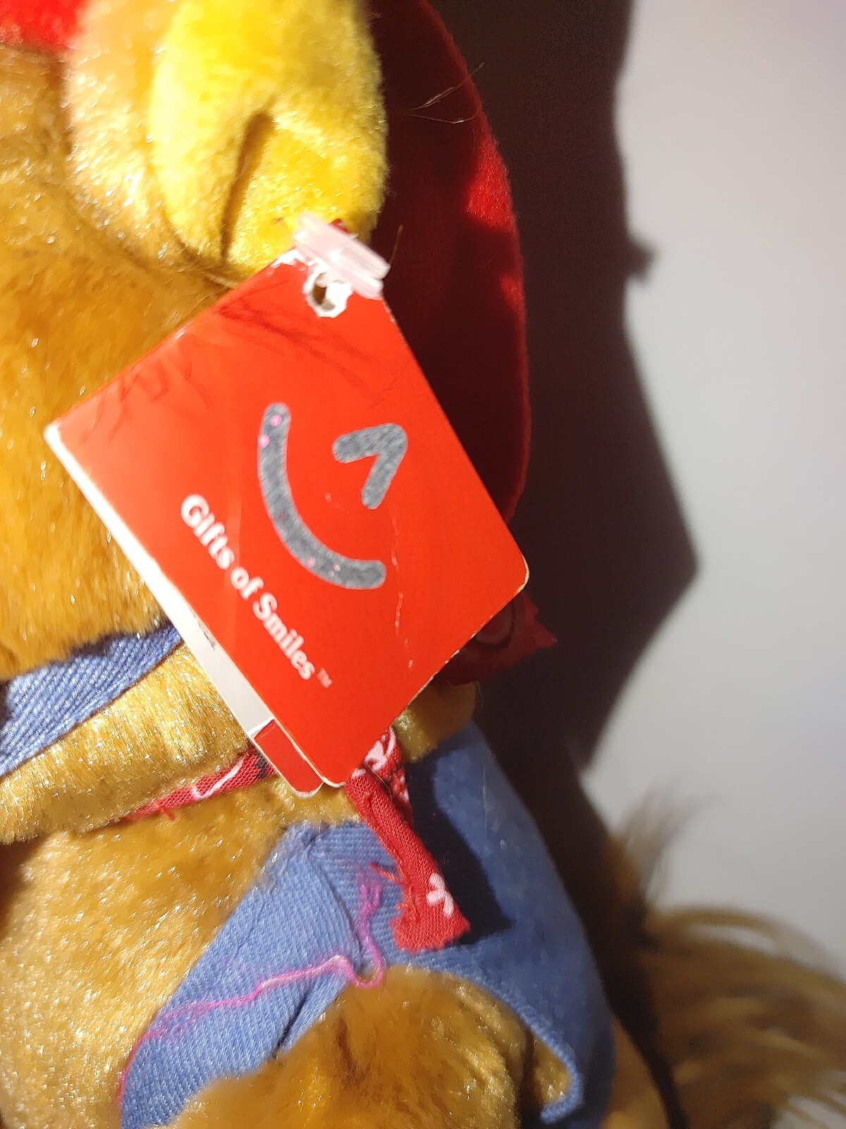 Peluche cavallo AURORA rotondo Pony Bay nuovo con etichette con gilet bandana e cappello peluche