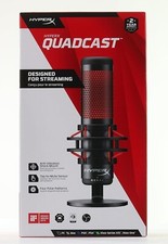 HyperX QuadCast Red LED USB Cardioid Microphone - Red Black