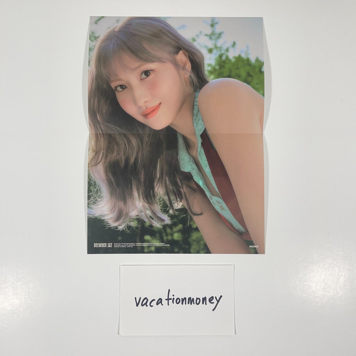 USA) TWICE Between 1&2 Official Folded Mini Poster Album Inclusion
