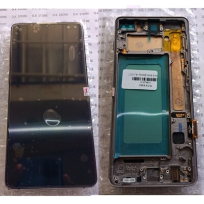Samsung Galaxy S10+ Plus LCD Touch Digitizer Display Service Pack Bildschirm + Rahmen
