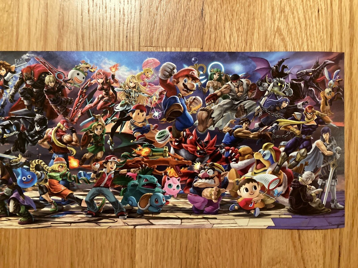 Nintendo Switch Super Smash Bros. Ultimate Long Poster Official