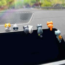 6Pcs Mini Ornaments, Car Screen Edge Decoration, Cute Car Accessories Gifts New